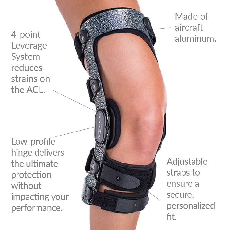 DonJoy Armor Knee Support Brace with FourcePoint Hinge